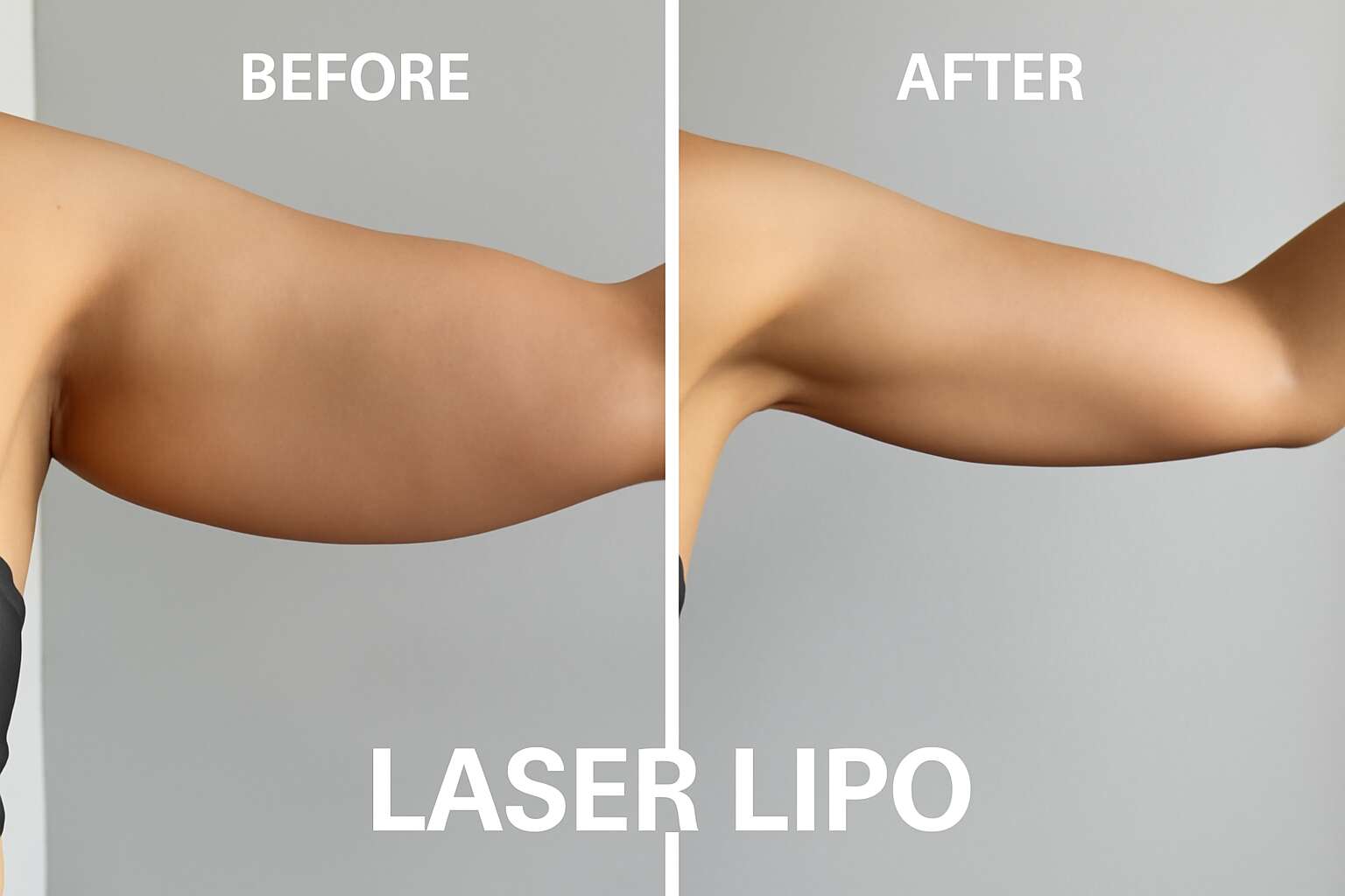 laser lipo arms before and after