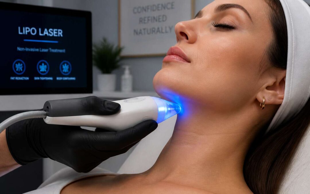 Lipo laser chin reduces stubborn fat and tightens skin for a youthful profile.